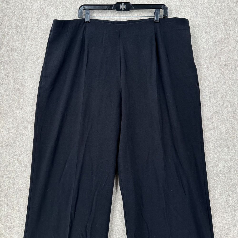 NWT Marc Bouwer Womens Black Dress Pants 2X Trouser Career Pull on Wide Leg - Picture 3 of 7